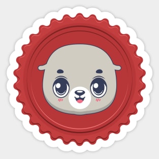 Seal of approval design Sticker